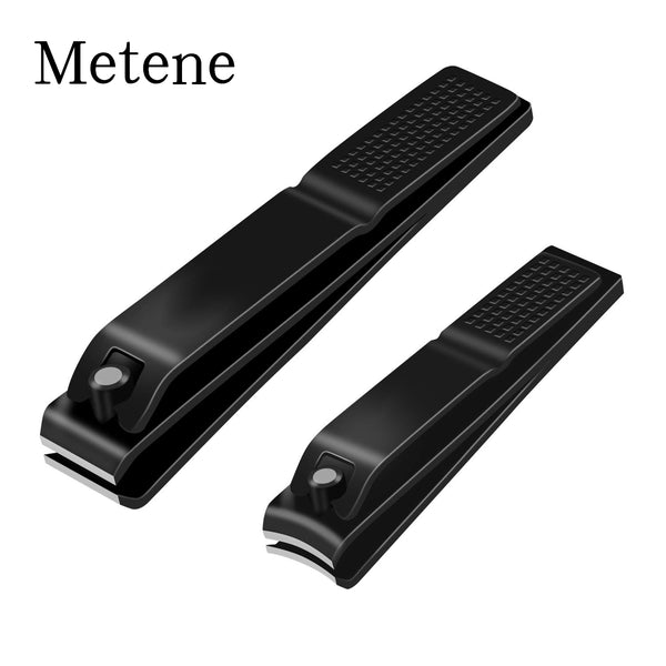 Metene Manicure Set, Nail Professional Kit Manicure Kits Nail Clipper Sets, 2PCS Stainless Steel Pedicure Sets Mens Grooming Tool, with Yellow Travel Case